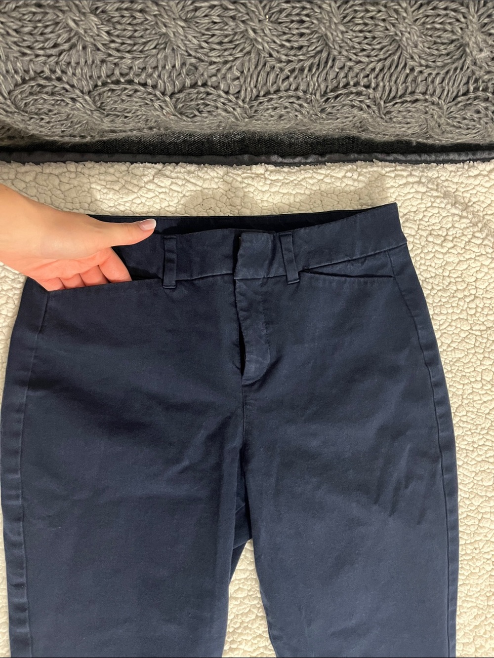 Men's Navy Slim Dress Pants